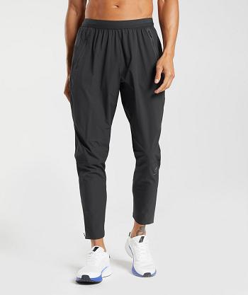 Gymshark Hibrid Woven Muške Jogger Hlače Crne | HR 2970RVD